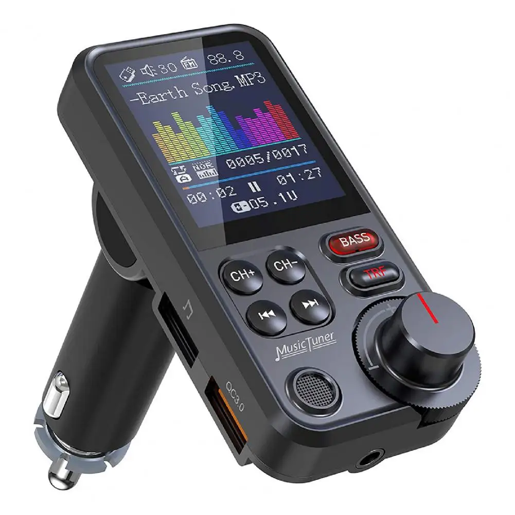 

Car FM Transmitter Bluetooth Handsfree MP3 Audio Music Player Dual USB Radio Modulator Car Kit 2.1A Charger Car Accessories