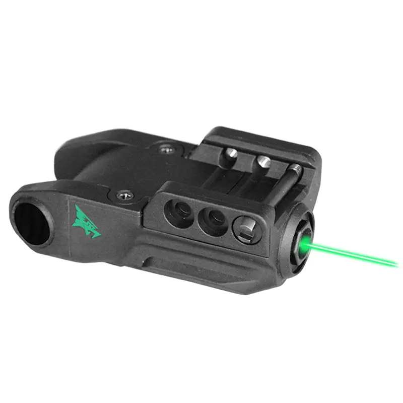 Mini Green Laser Green Dot Gun Sight with Rail Mount for Pistol Handgun Low Profile Rifle with USB Charging Cable