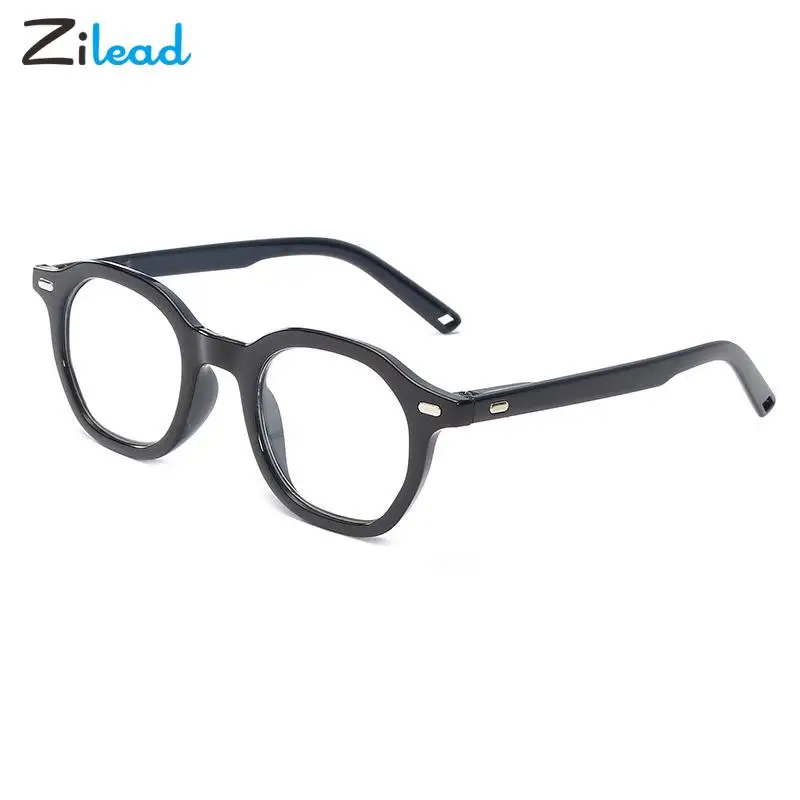 

Zilead Women Men Reading Glasses Retro Black Round Magnifier Diopter Presbyopic Reading Eyeglasses Female Male Eyewear+1+2+3+4