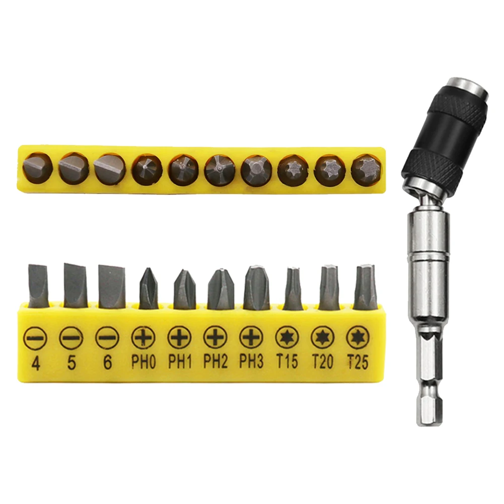 

11Pcs/Set Screwdriver Bit Bit Adapter Magnetic Of Drills Screws Quick Change Bit Holder Drill Bit Hex Bit Adapter