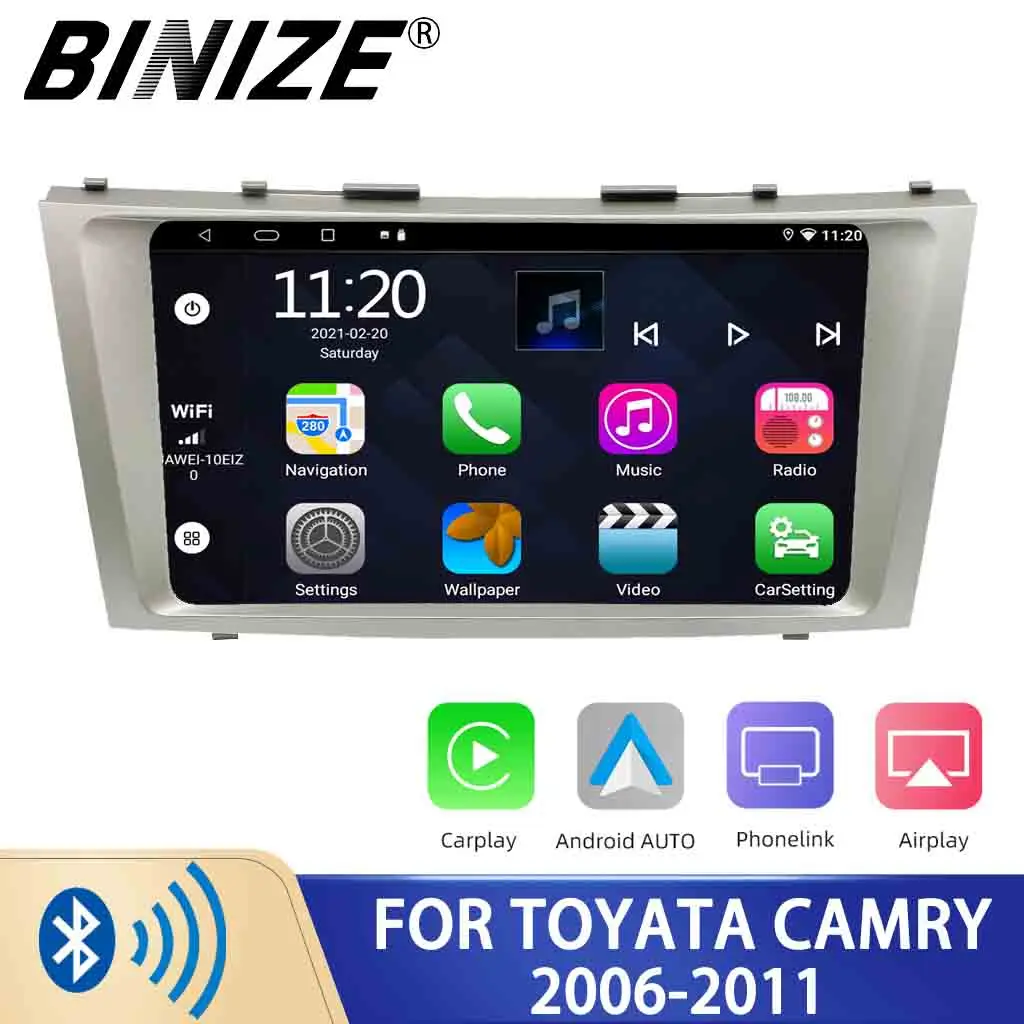 

Binize 9 Inch 2Din Android Radio For The 2008-2011 Toyota Camry Car Stereo