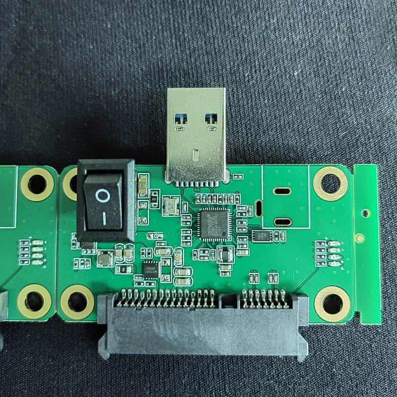 Фото Плата адаптера SATA-USB 3.0 ASM1153E Открывалка для карт SSD Инструмент для ремонта массового производства №2