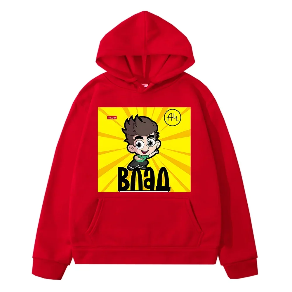 Флисовый Пуловер С Капюшоном Для Детей A4 Vlad Мультяшным Принтом Осенняя Куртка