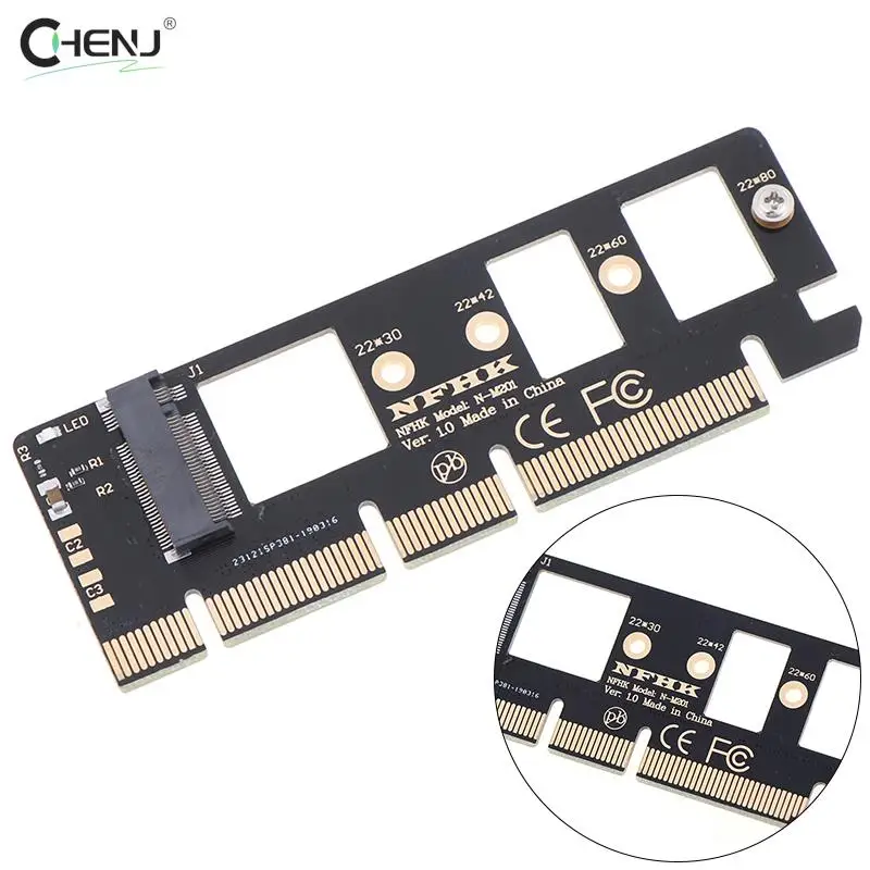 

1pc NGFF M Key M.2 NVME AHCI SSD To PCI-E PCI Express 3.0 16x X4 Adapter Riser Card Converter For XP941 SM951 PM951 A110 SSD