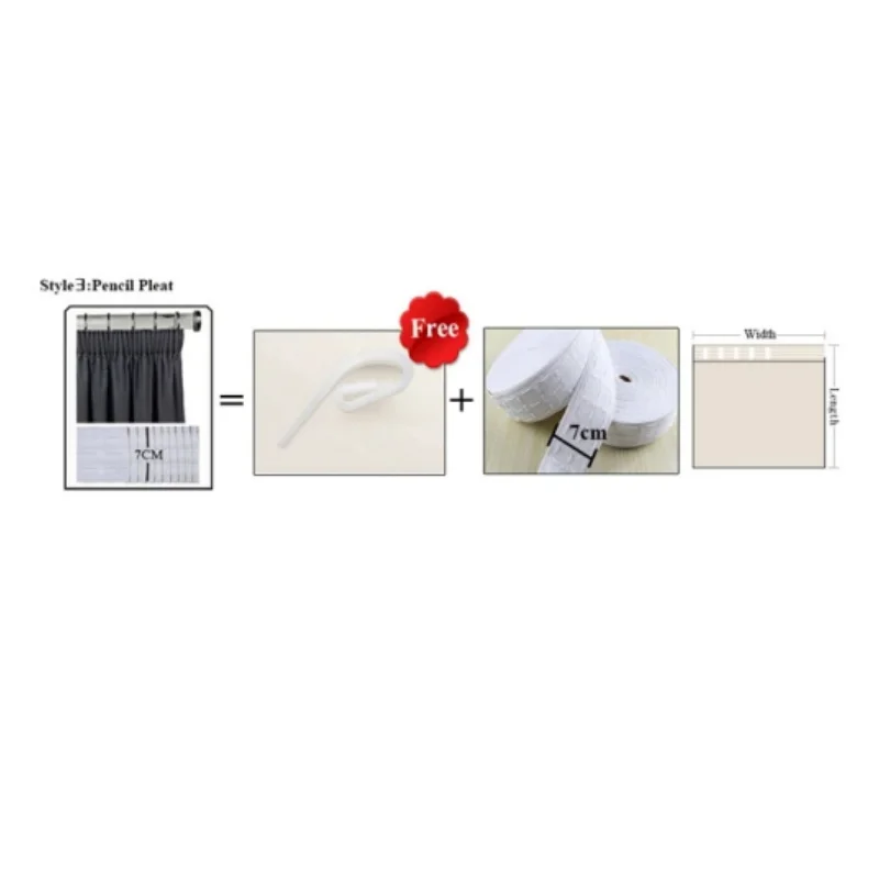 Короткие шторы Tuille в современном стиле для кухни готовые к подвеске белые