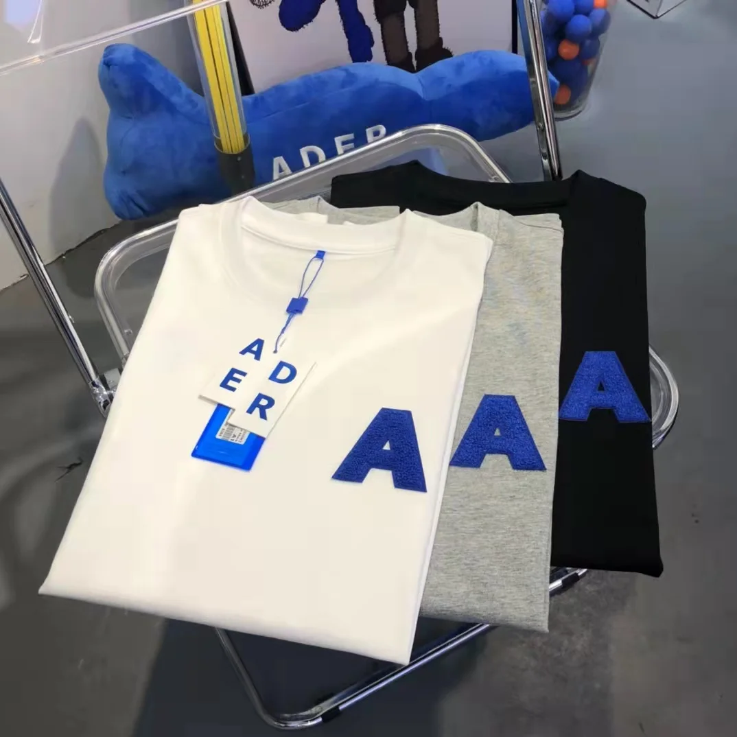 Высококачественная футболка с круглым вырезом для мужчин и женщин 3D вышивкой