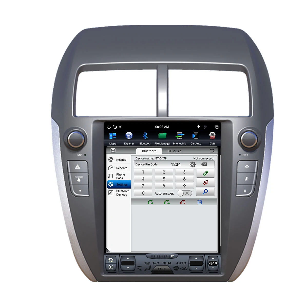 Автомобильный радиоплеер GPS-навигация видео-мультимедиа для Mitsubishi ASX 2012-2018 Android 13