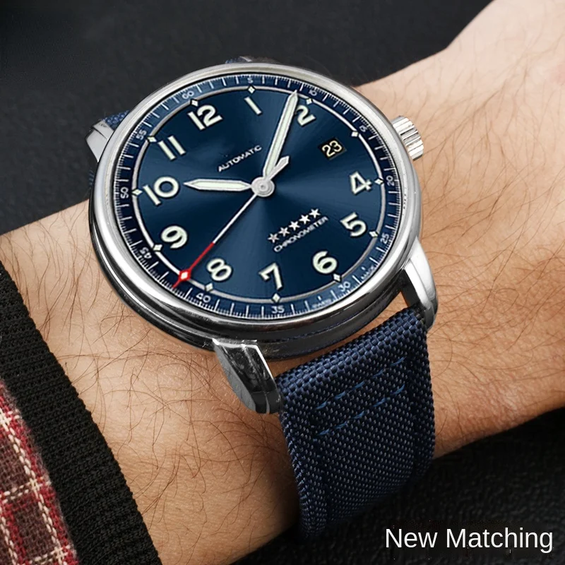 For Longines pioneer Sports series watchband L3.810/L3.820 sport canvas strap 20mm 21mm 22mm For Men leather bottom Accessories