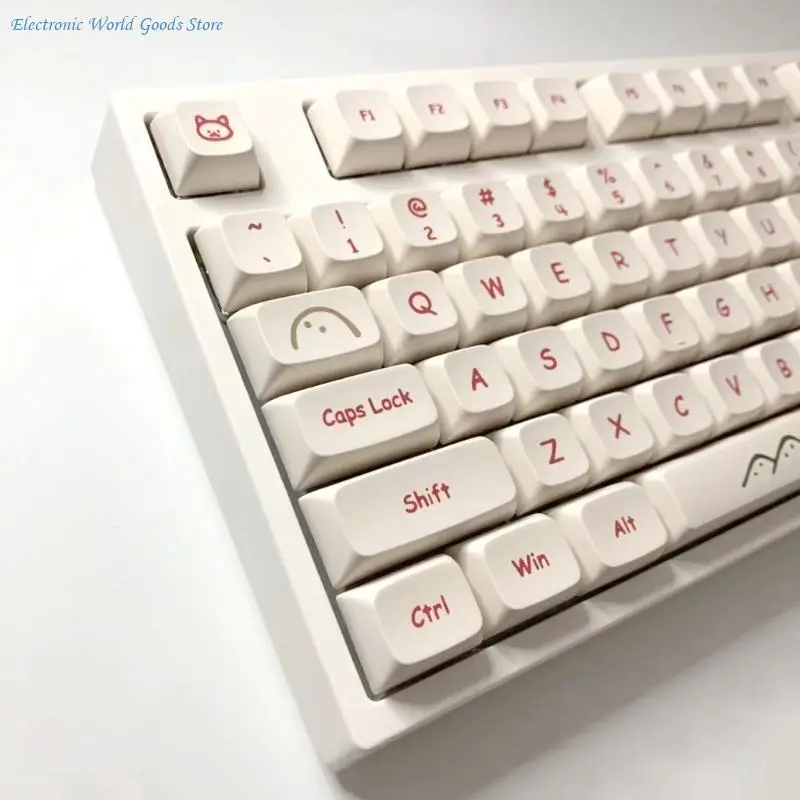 Фото A3PD Граффити Мультфильм XDA Профиль Колпачки для ключей PBT Сублимационная краска для переключателя Cherry MX №5