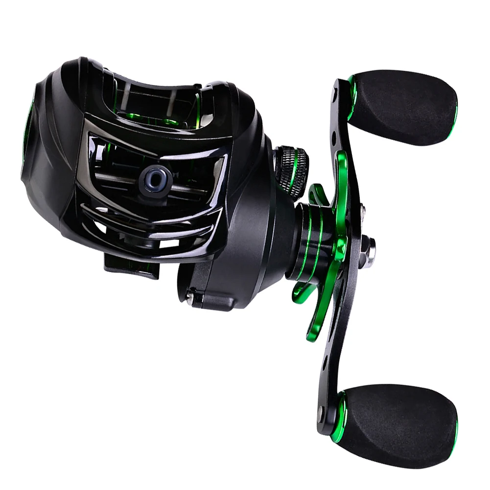 

Fishing Baitcasting Reels 9+1BB 7.2:1 Metal Wheel Magnetic Brake System 8KG Max Drag Fishing Reel for Saltwater/Freshwater Pesca