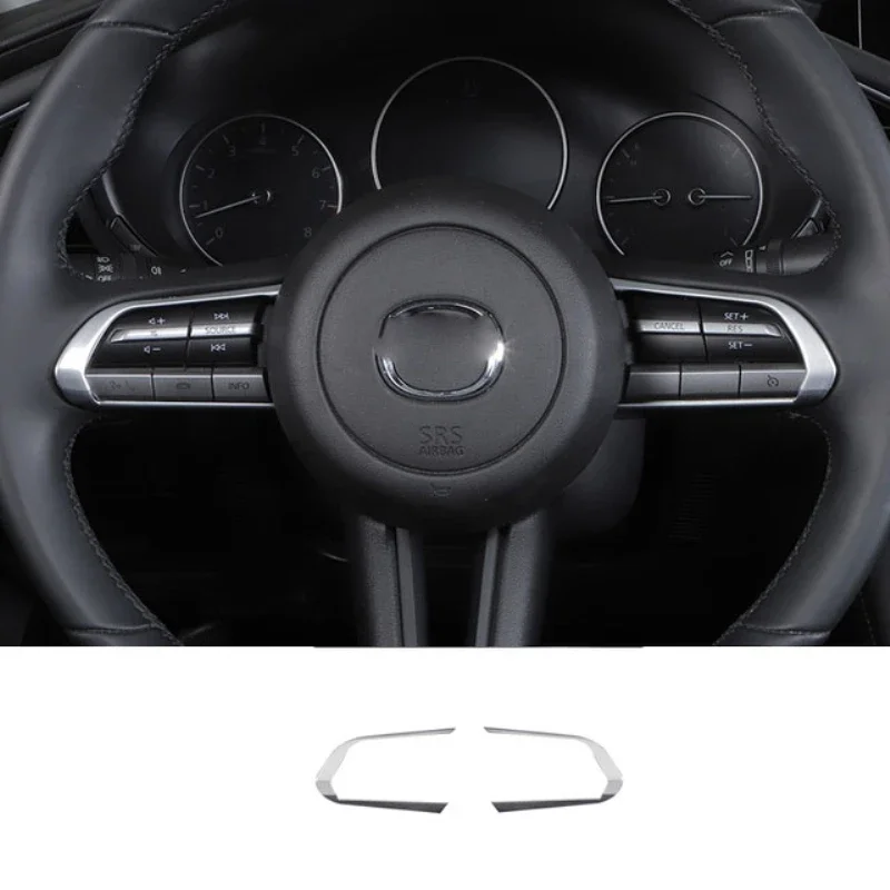 

Для Mazda 3 Axela BP CX-30 DM cx-50 2020-2022 2023, накладка на руль, круглая накладка с блестками, кольцо, крышка, кнопка, декоративная наклейка