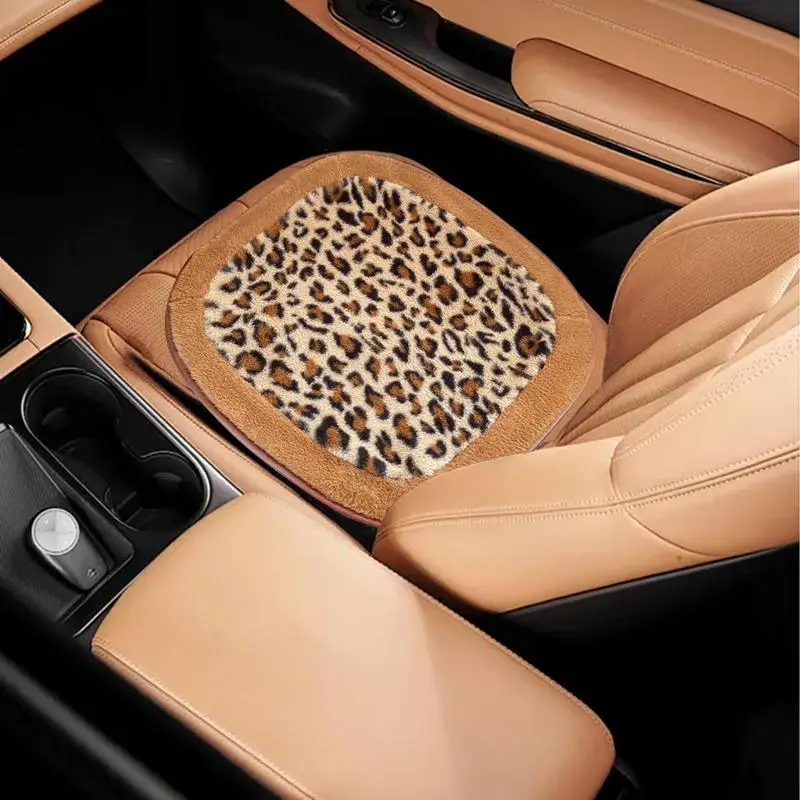 Подушка сиденья для автомобиля плюшевые автомобильные подушки с леопардовым