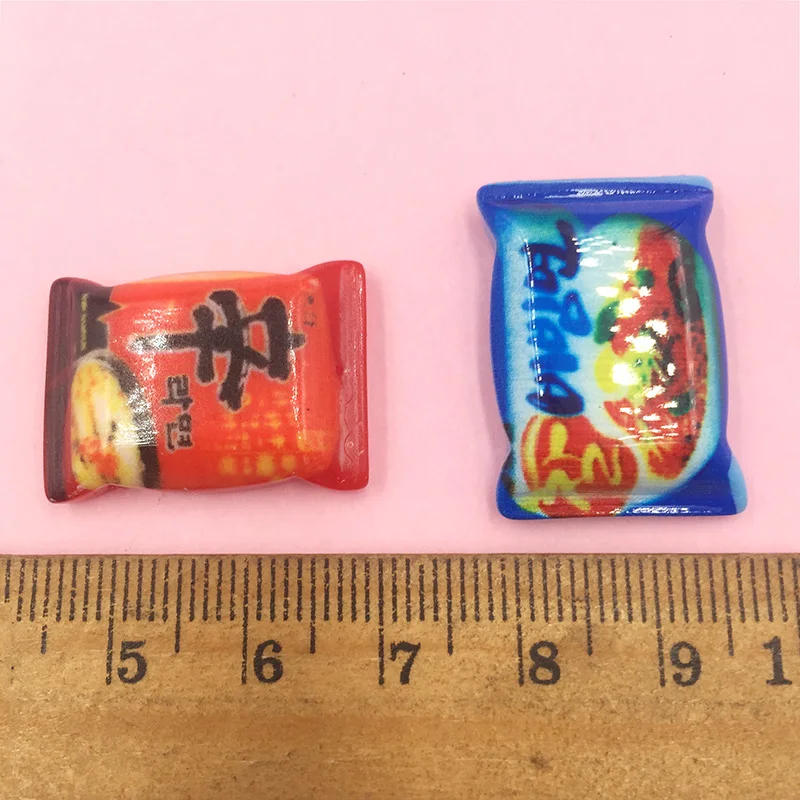 20Pcs Mixed Mini Cute Instant Noodles Flat back Resin Cabochons Embellishments For Scrapbooking Diy Phone Dolls Accessories | Дом и сад