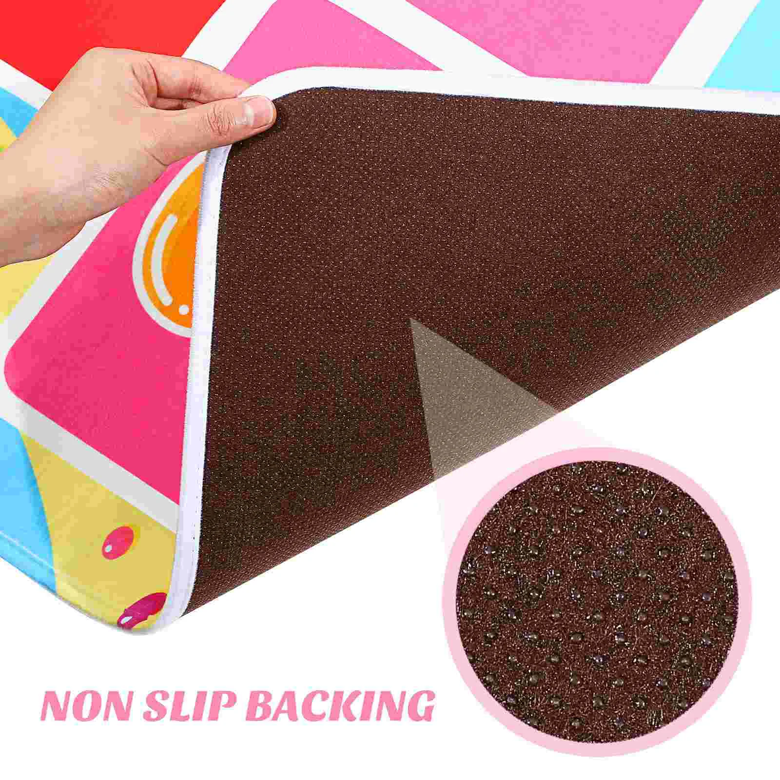 

Game Mat Blush Area Rug Educational Toy Hopscotch Kids Play Decorative Floor Playing Felt Baby