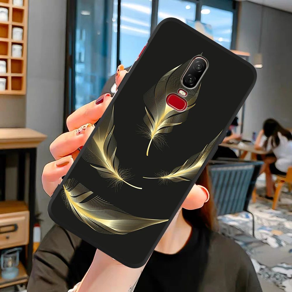 Модный разноцветный чехол с перьями для Oneplus 8 5 6 7 One Plus 5T 6T 7T Pro телефона мягкий