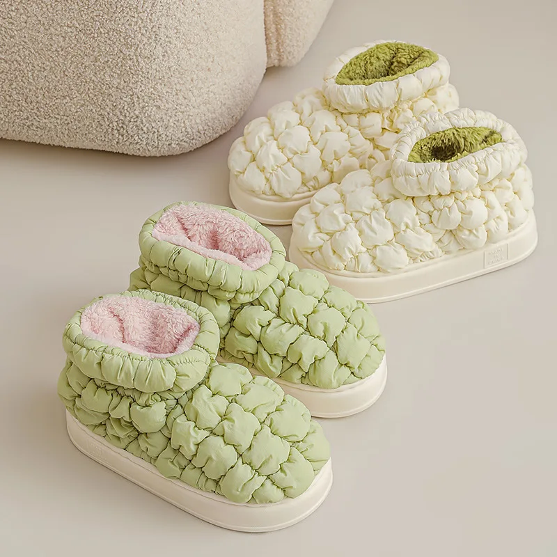 Platform Shoe for Female Warm Winter Woman Flat Heels Lovely Furry Short Boots Ladies Booties Outdoor Snow Boot