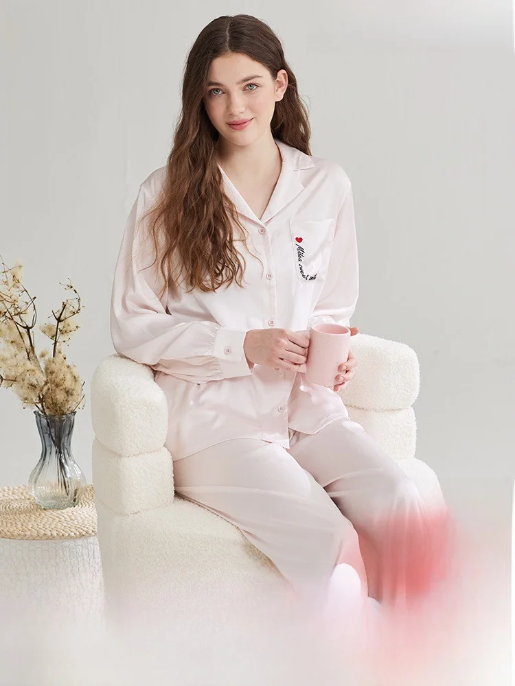 Женские пижамы Darli Ice Silk новинка 2024 весенние высококачественные брюки с длинными