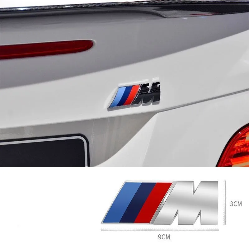 3D ABS черный логотип M эмблема значок на крыло автомобиля наклейка багажник для BMW