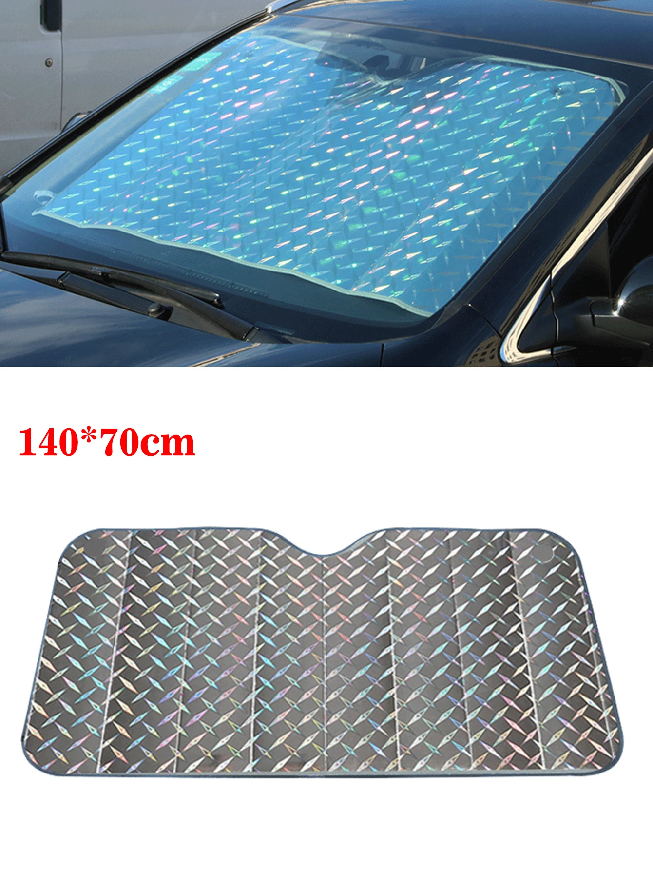 

Солнцезащитный козырек для лобового стекла автомобиля, 140 Х70 см