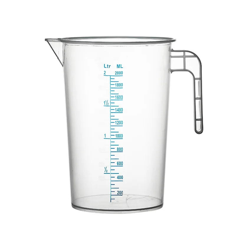Утолщенный Полипропиленовый Пластиковый Мерный Стакан С Ручкой Прозрачная