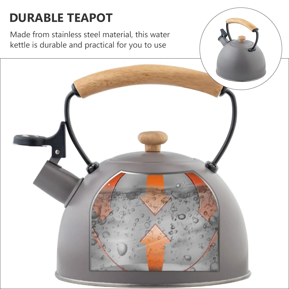1 шт. Практичный Прочный чайник для ресторана домашний кипячения воды (серый) |