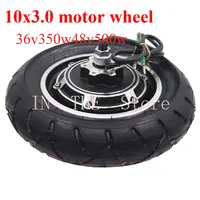 10 inch 36v48v 350w-500w motor inner and outer tire conversion kit electric scooter 10x3.0 motor parts modification