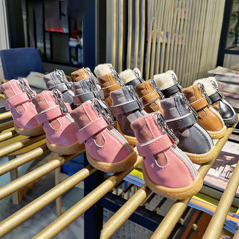 

4 шт., водонепроницаемые ботинки для собак, на мягкой подошве