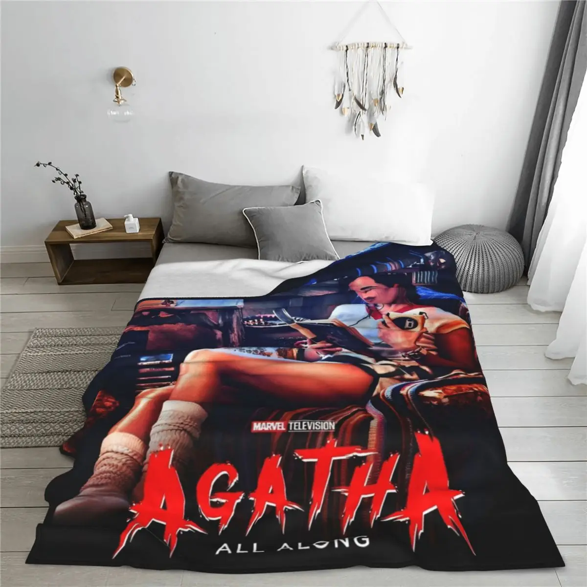Фланелевое одеяло Agatha All Along Movie Film мягкое Harkness Kathryn Hahn постельные принадлежности