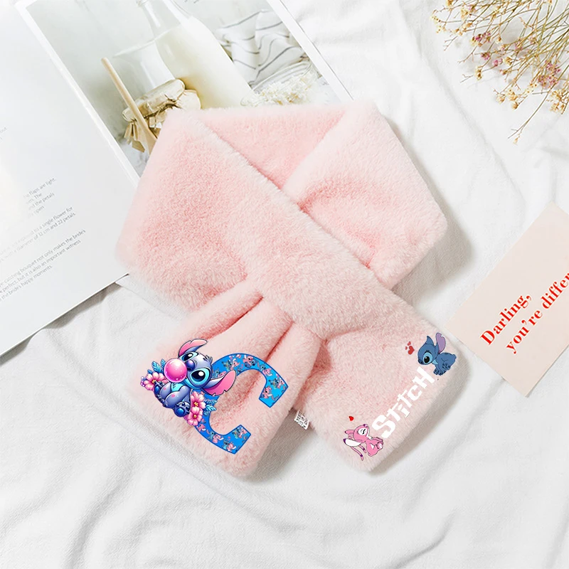 Стежка Дисней мультфильм письмо для девочек детский плюшевый шарф аниме шейный