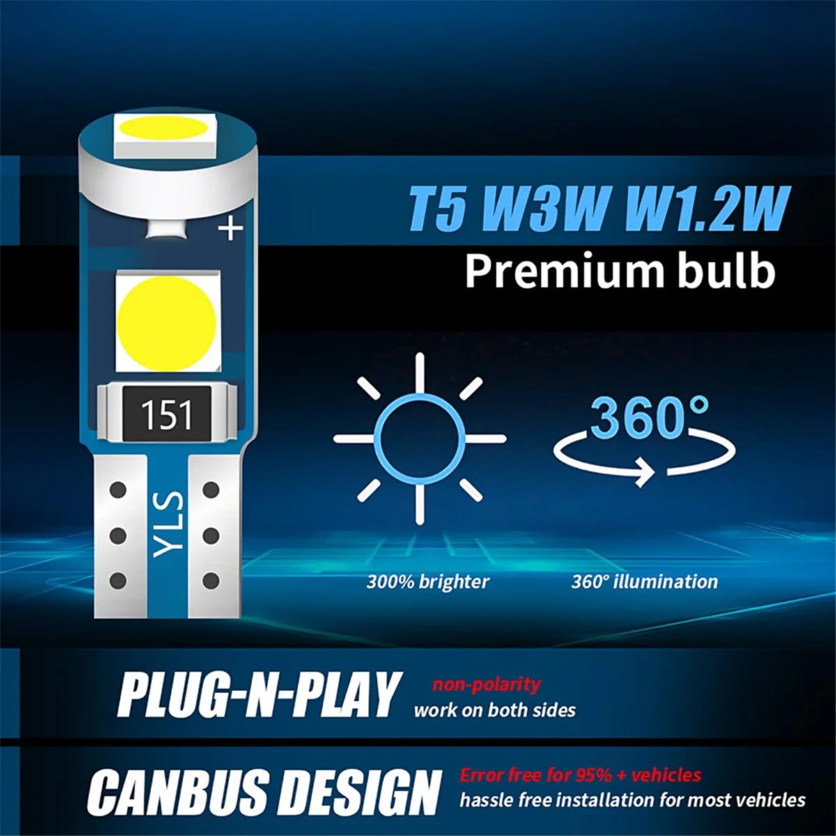 20 шт. фонари для приборной панели автомобиля 3030-3SMD