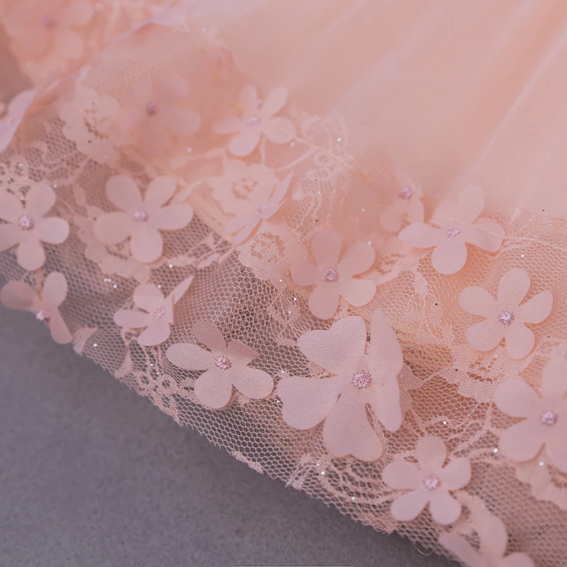 PR-204 летнее платье для детей Платье с цветочным узором девочек Вечерние платья