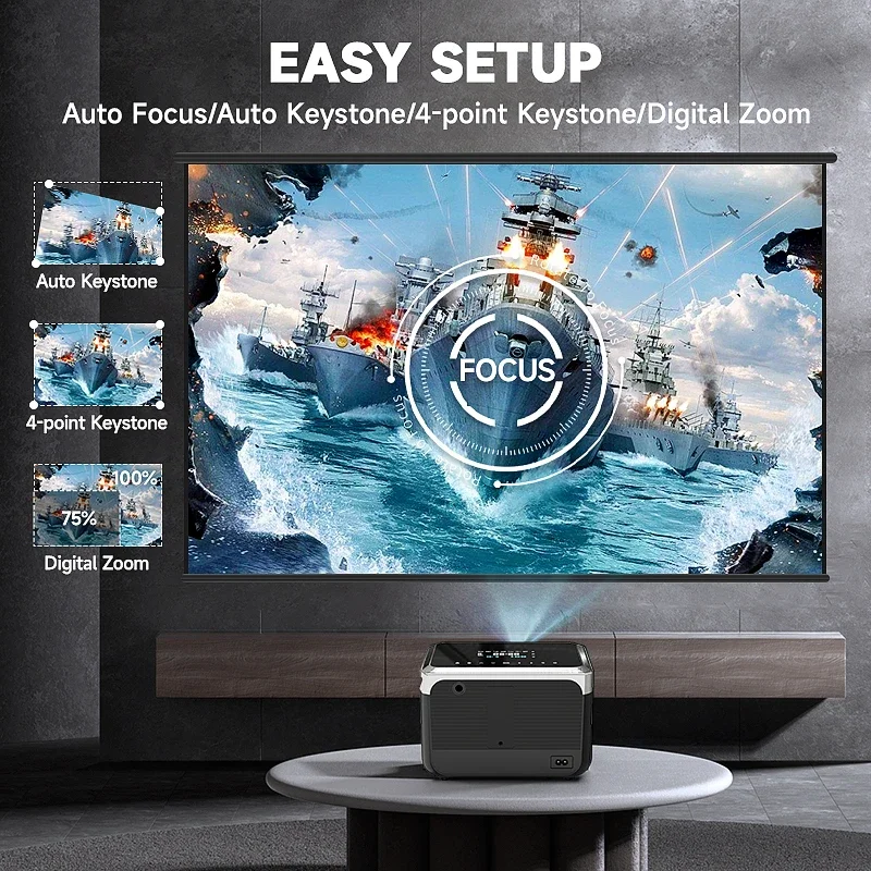 CAIWEI A6T Новое поступление 1080P 900ANSI портативный мини Android умный проектор карманный