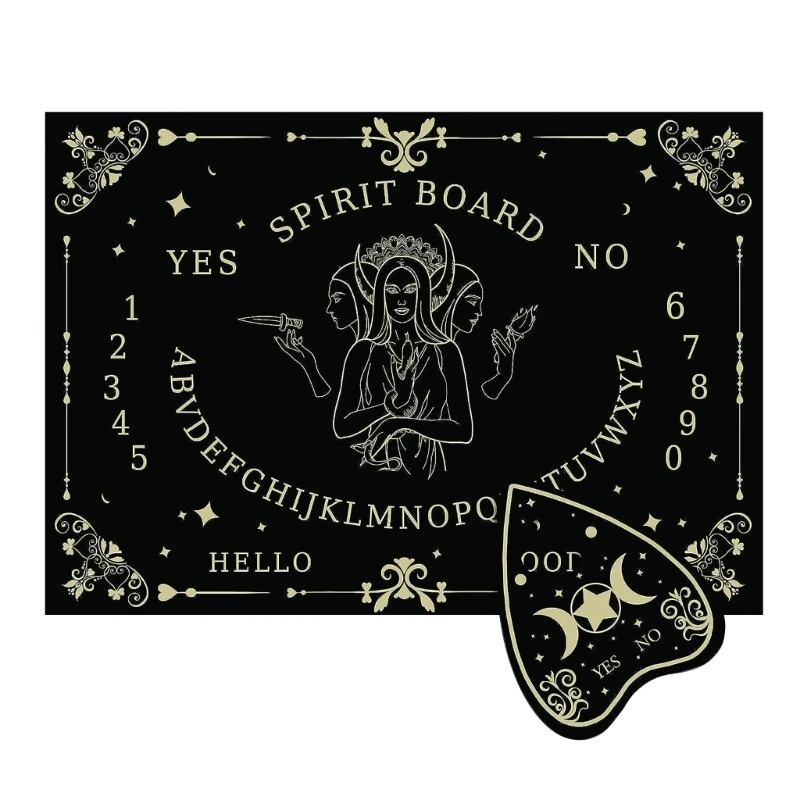 

Family Gatherings Games Supplies Pendulum Dowsing Divination Board for Adult Kid