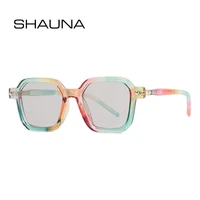 shauna retro polygon square sunglasses women fashion colorful clear gradient eyewear men trending rivets sun glasses uv400