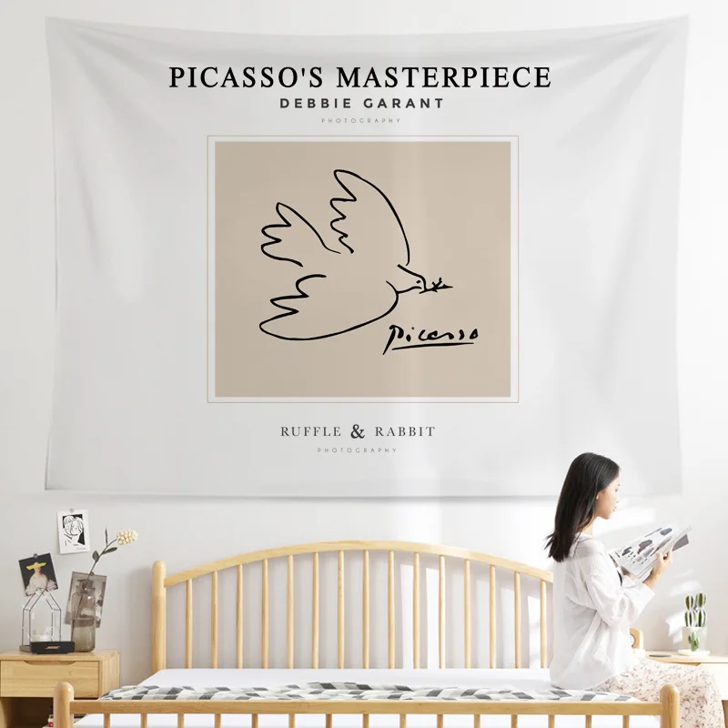 

Cartoon Bird Tapestry Wall Hanging Gossip Tapestries Wall Rugs Dorm Decor 6121