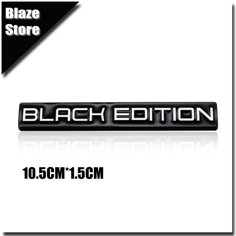

Металлические автомобильные наклейки, аксессуары, черное издание, эмблема, наклейки на кузов мотоцикла, авто передняя решетка и значок задней двери, декор