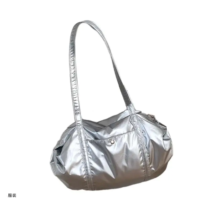 D0UD Сумка через плечо большой емкости на молнии нейлоновая сумка для покупок и