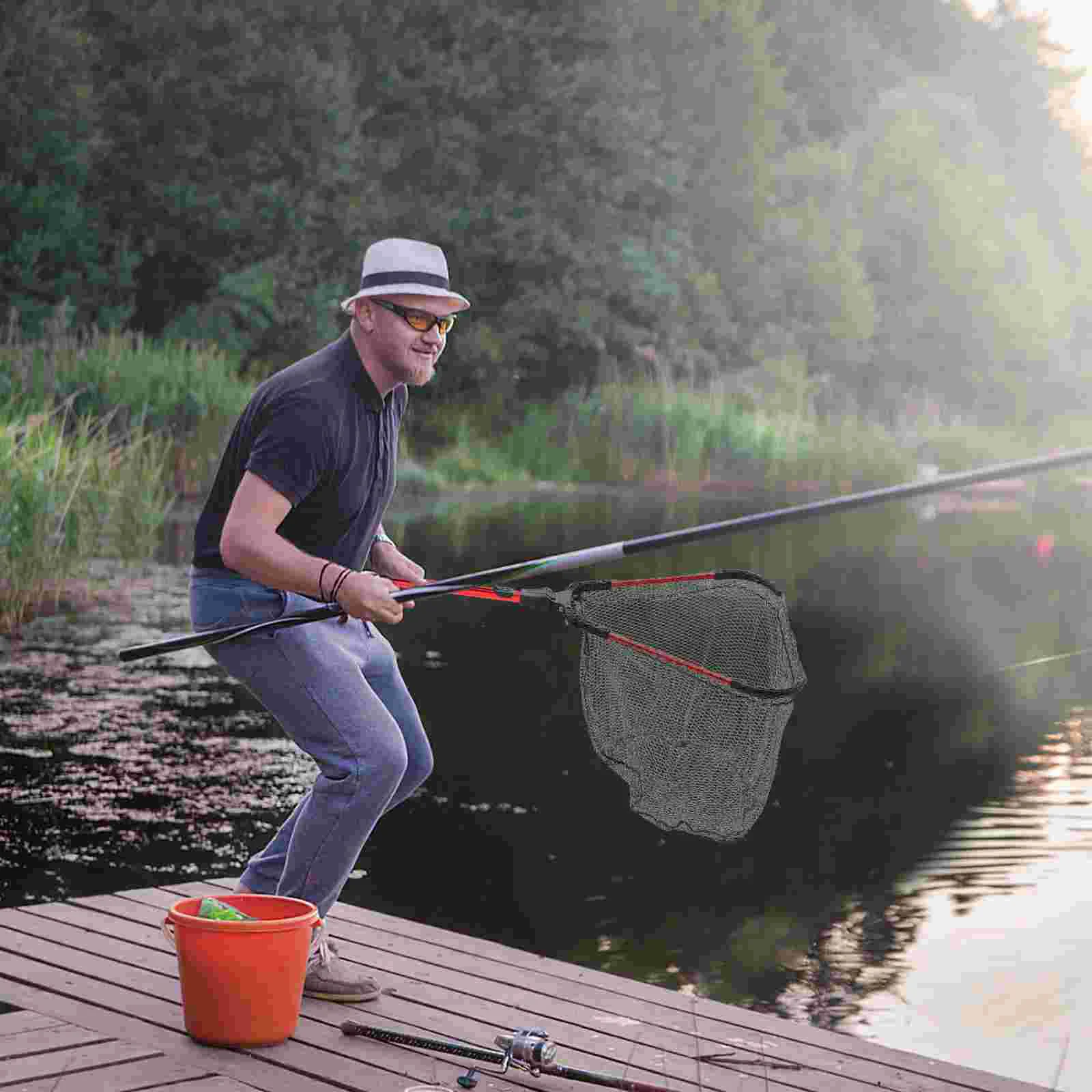 Складная телескопическая рыболовная сеть