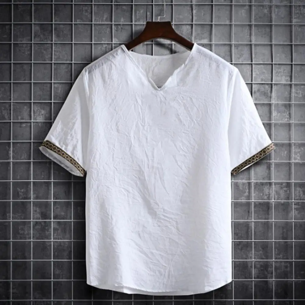 

Шикарные мужские топы, однотонная летняя рубашка с короткими рукавами, пуловер, быстросохнущая Мужская футболка