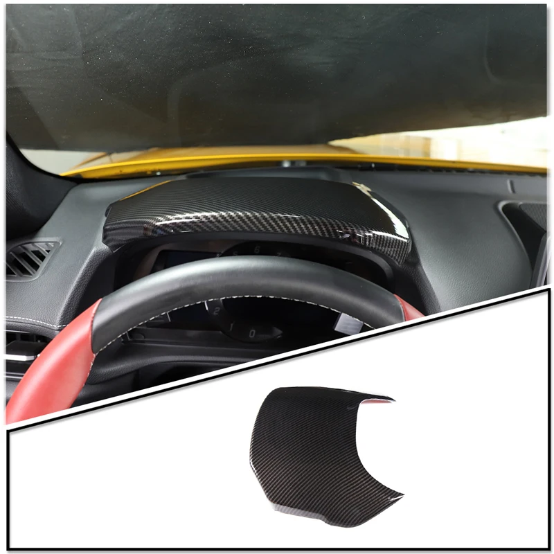 

For Toyota Supra A90 2019-2021 Car Styling Carbon Fiber Style Car Dashboard Cover Decorative Sticker Car Interior Accessories