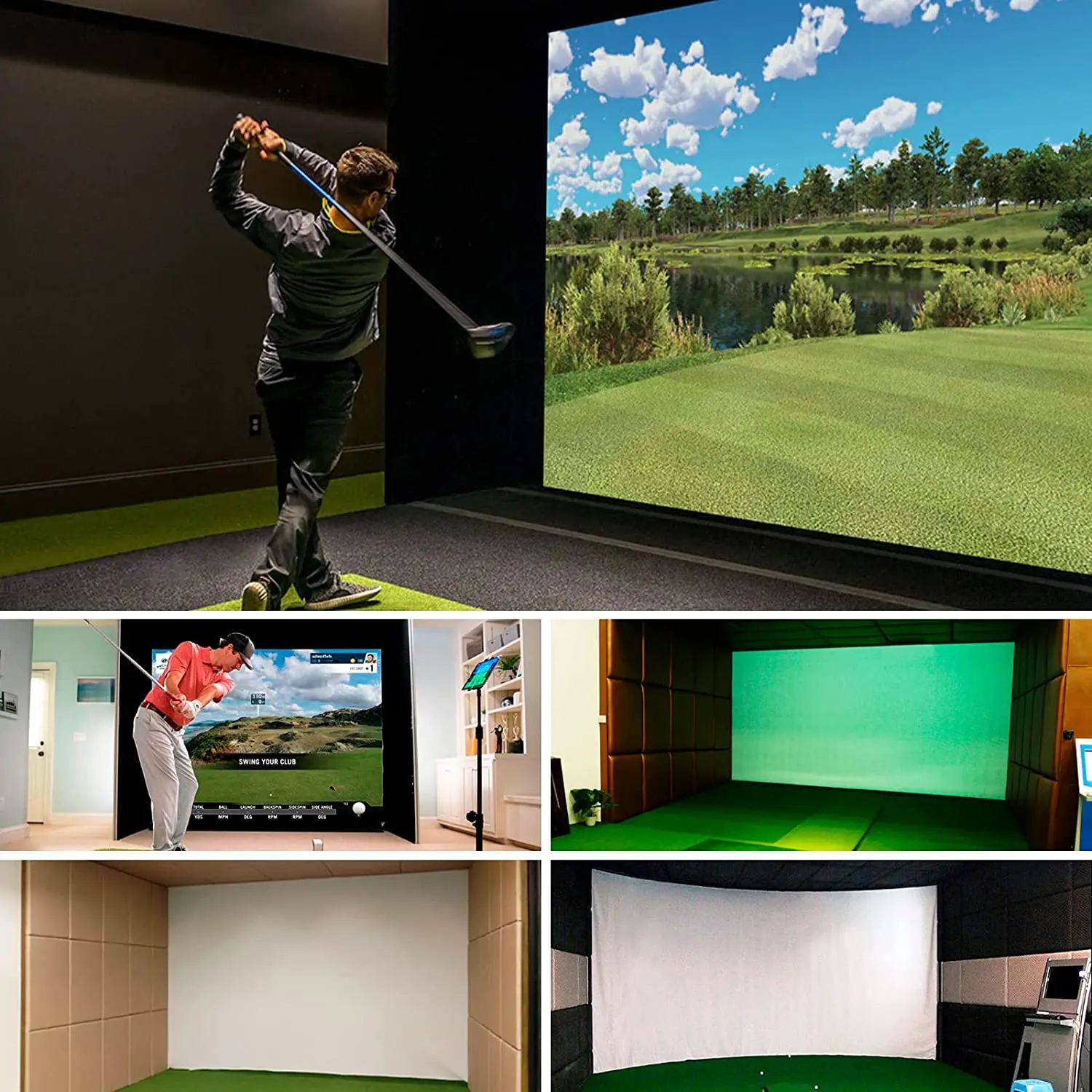 Target Exercise Display White Cloth Practice Projection Screens
