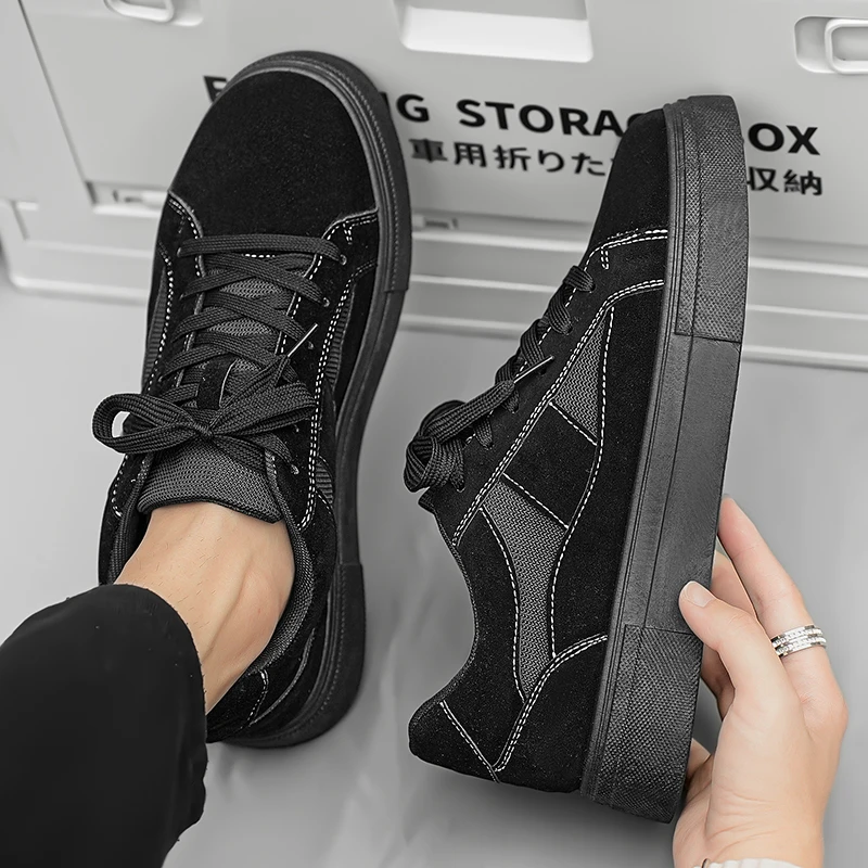 Мужские кроссовки на платформе универсальная повседневная обувь для скейтборда