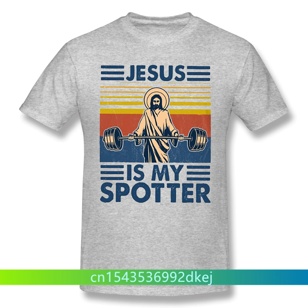 

Мужская Тренировочная черная футболка для бодибилдинга, кроссфита, фитнеса, с изображением Иисуса и моих зрителей, футболки из чистого хлоп...