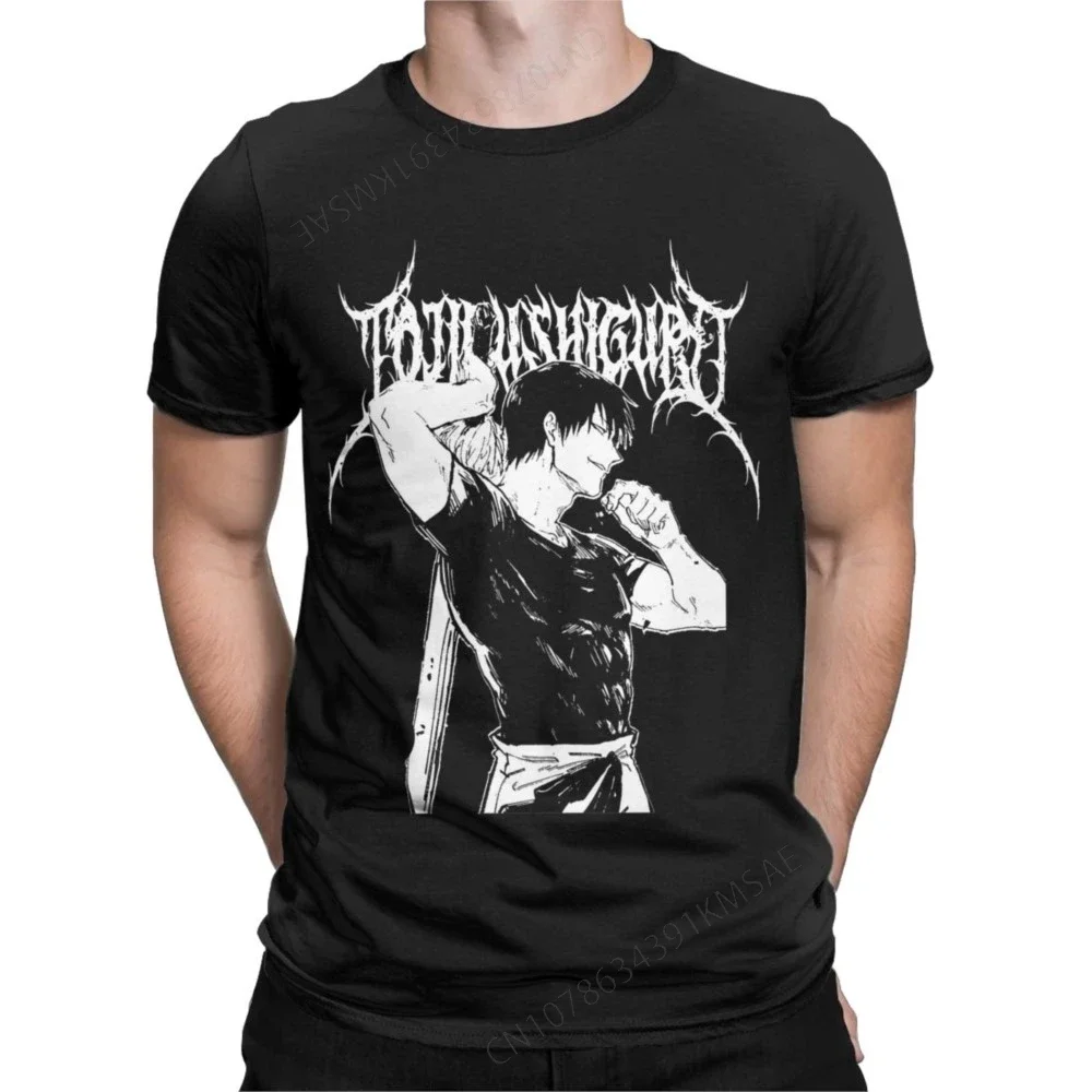 Футболка мужская винтажная из чистого хлопка с коротким рукавом и круглым