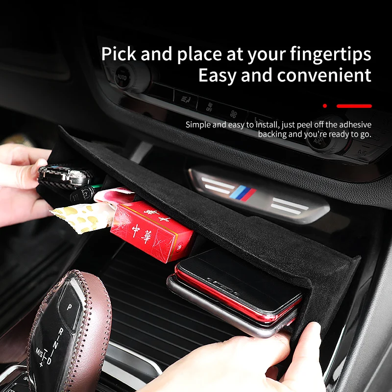 

For BMW Car Centre Cup Storage Box 3X4 G01 G02 G08 Flocking Stowing Car Styling Interior Parts