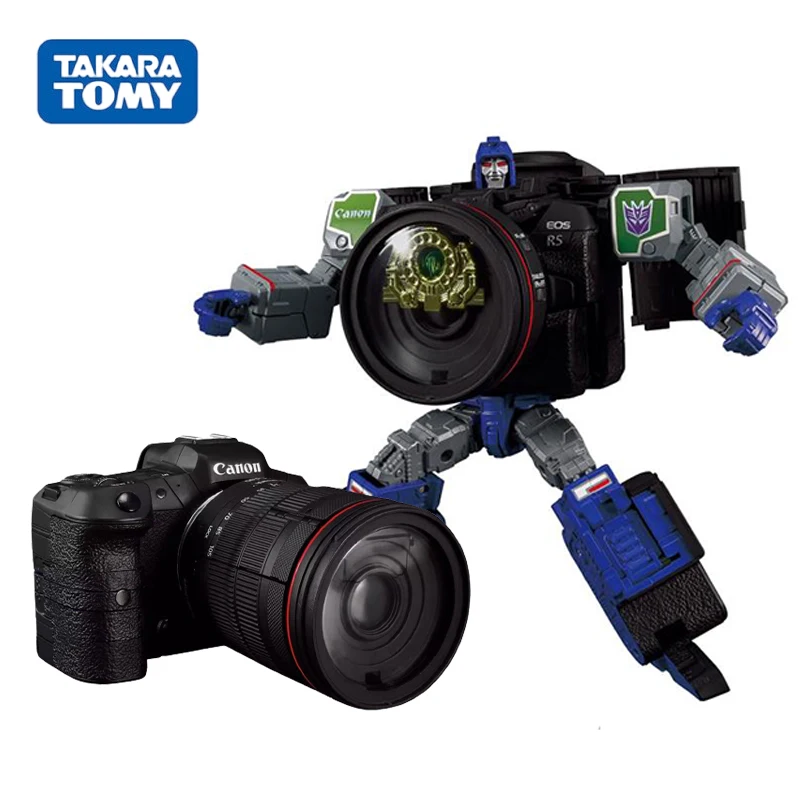 

In Stock Original Transformers X Canon TAKARA EOSR5 Megatron Anime Figure Action Figures Model Toys