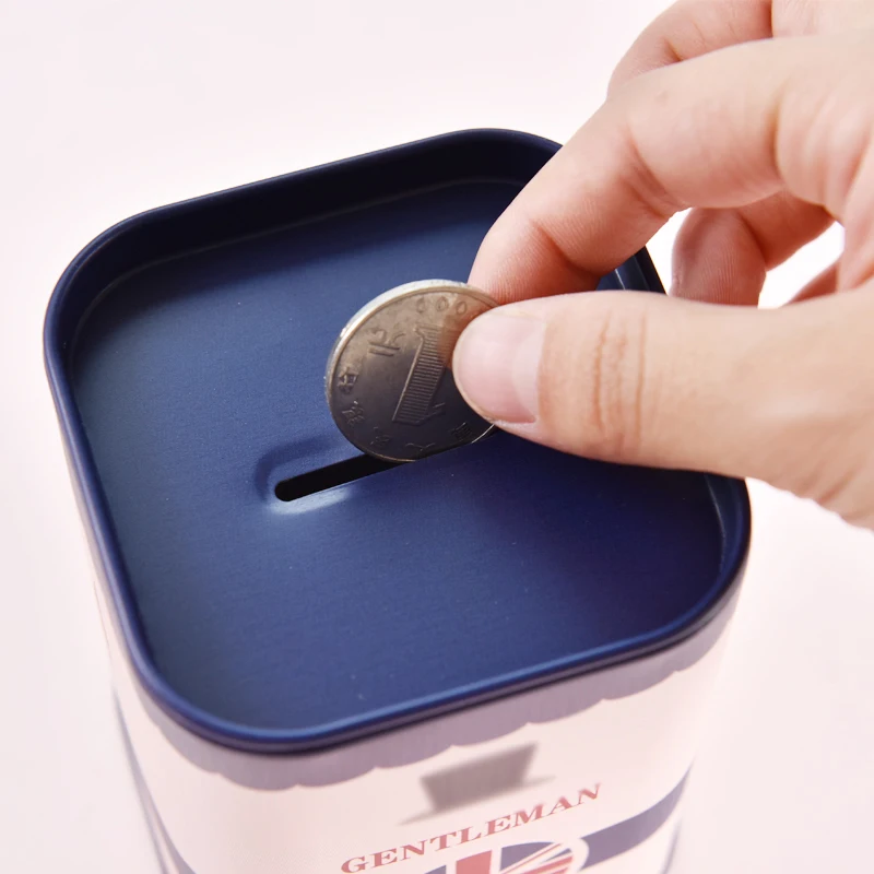 1 шт. Милая копилка металлический персонализированный квадратный журнал серия