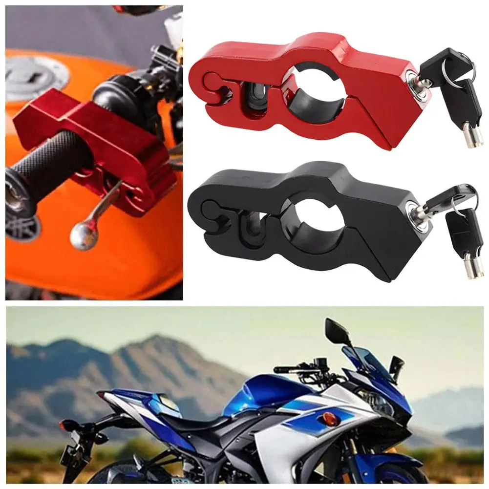 

Motorcycle Handlebar Lock Handlebar Brake Handle Imitating Street Theft Safe Atv Lock Lock Steal Rod Dirt Anti Pull Y8U5