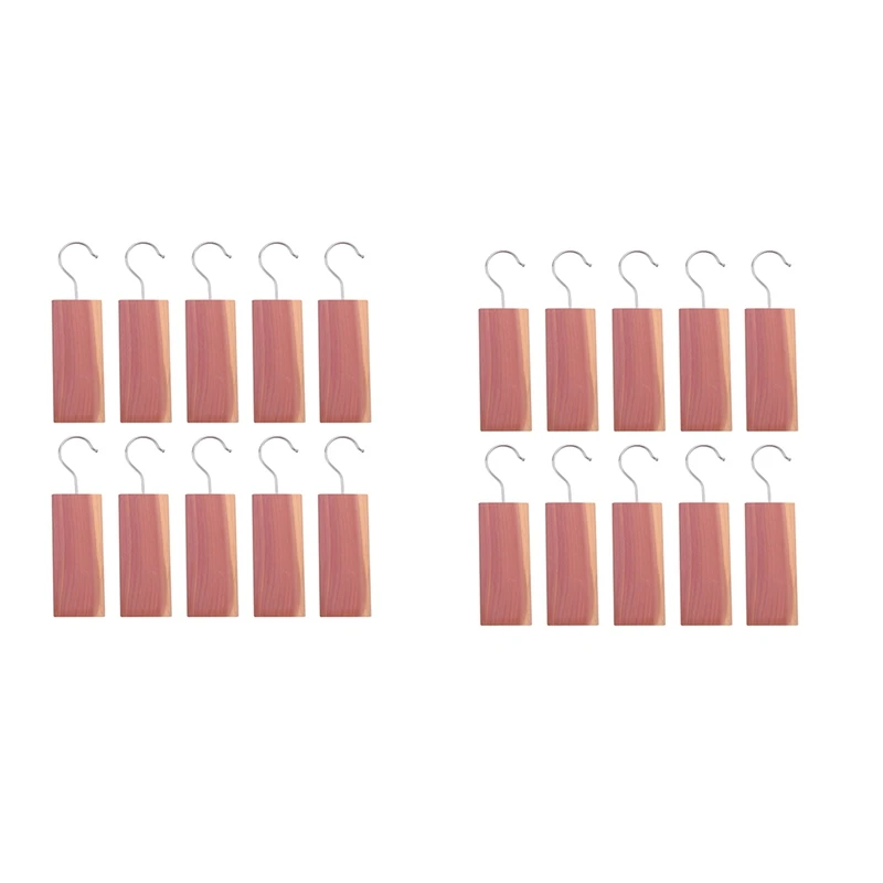 

20PCS Cedar Hang Up For Clothes Storage Natural Cedar Wood Blocks For Closets Drawers
