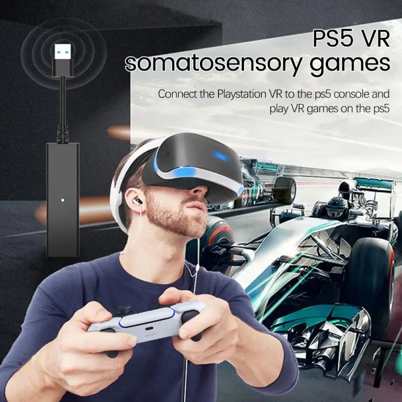 

USB3.0 PS VR To PS5 Cable Adapter VR Connector Mini Camera Adapter For PS5 Game Console PS5 Adapter Games Accessories
